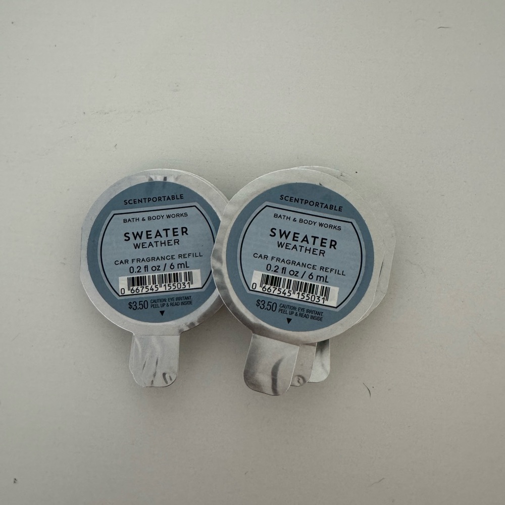 SOLD ** B&BW car freshener refill SWEATER WEATHER